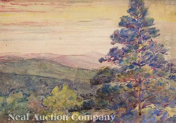 Smoky Mountains, North Carolina Oil Painting by Elizabeth Goelet Rogers Palfrey