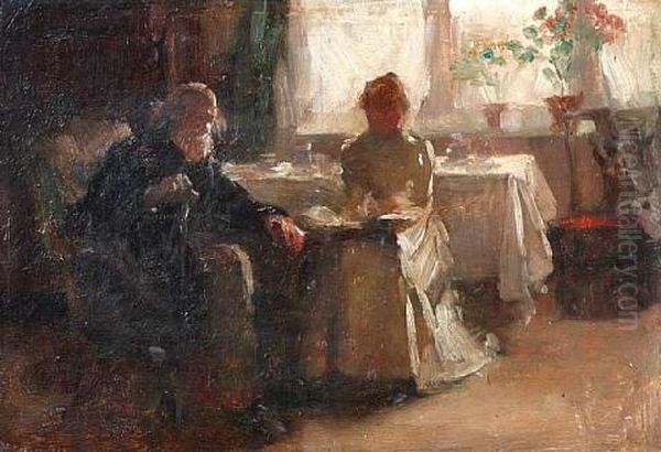 The Light That Never Fails (study) Oil Painting by William Mainwaring Palin