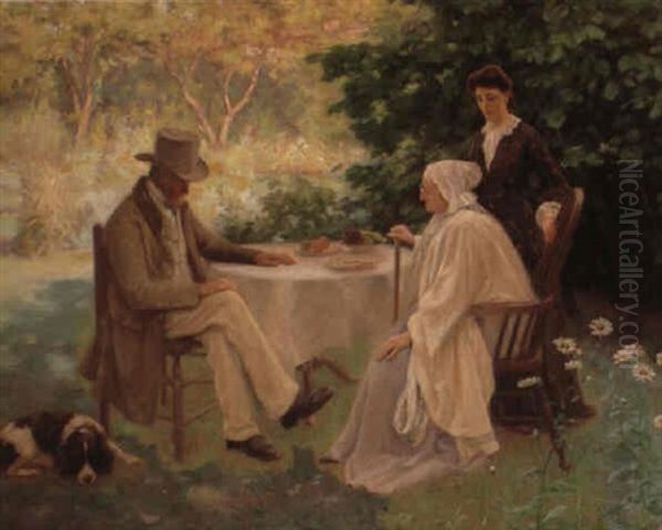 Haveparti Oil Painting by William Mainwaring Palin