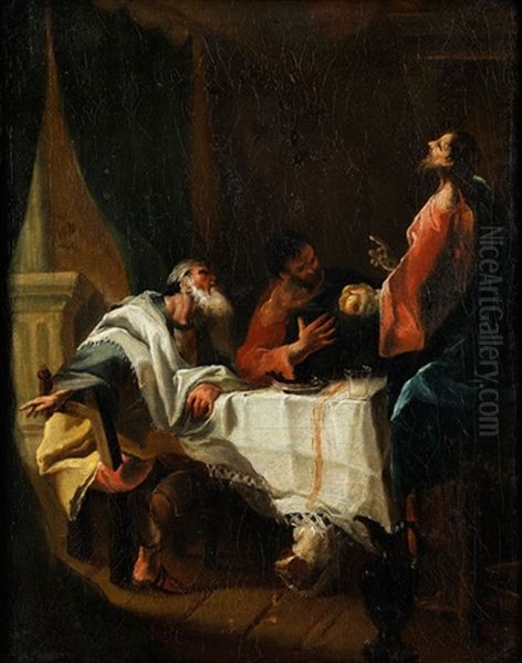 Das Gastmahl In Emmaus Oil Painting by Franz Xaver Karl Palko