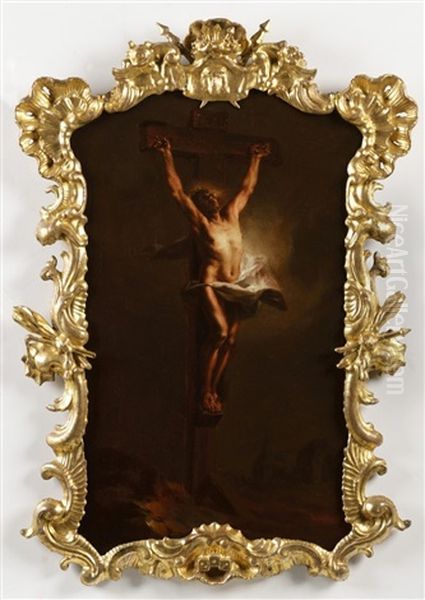 The Crucifixion Oil Painting by Franz Xaver Karl Palko