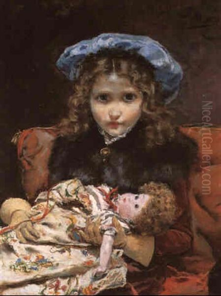 Con Su Muneca Preferida by Joaquin Pallares Allustante