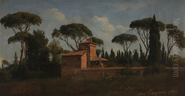 Villa Borghese Oil Painting by Gustaf Wilhelm Palm