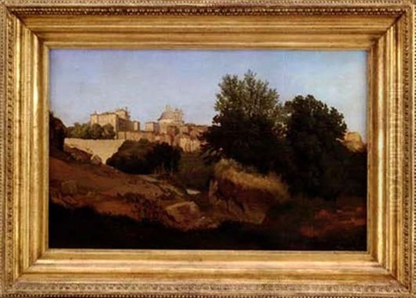 Veduta Di Ariccia Oil Painting by Gustaf Wilhelm Palm