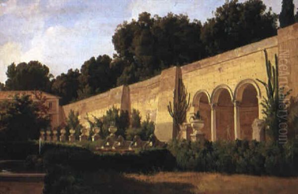 Villa Borghese Oil Painting by Gustaf Wilhelm Palm