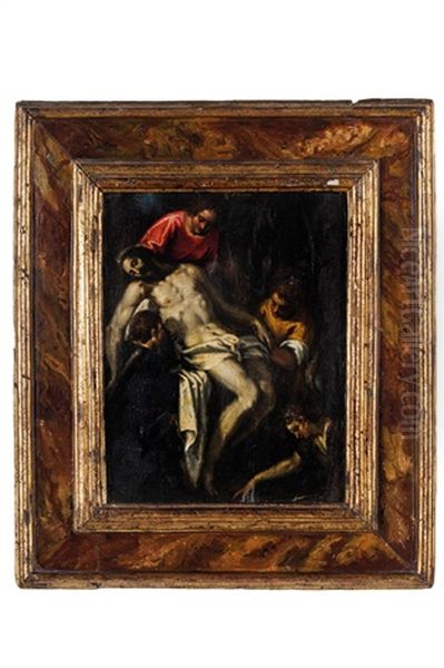 Deposizione Oil Painting by Jacopo Palma il Giovane