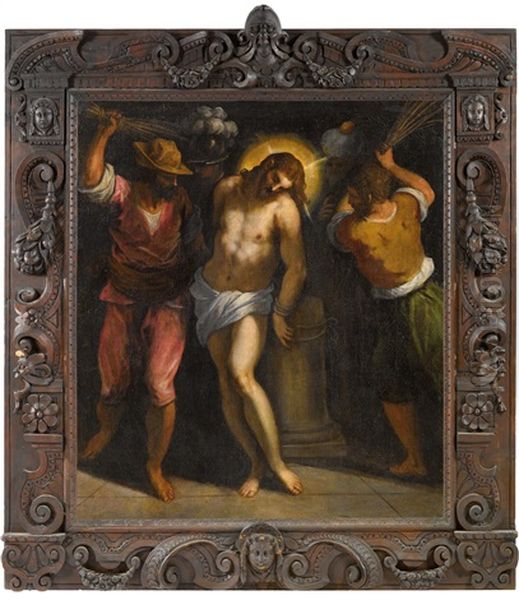 Geiselung Christi Oil Painting by Jacopo Palma il Giovane