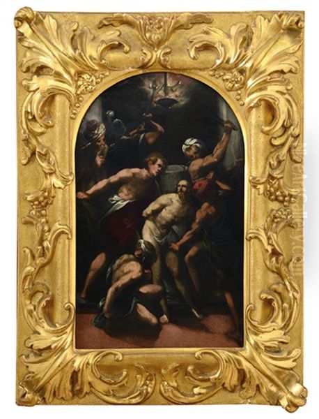 Flagellazione Di Cristo Oil Painting by Jacopo Palma il Giovane