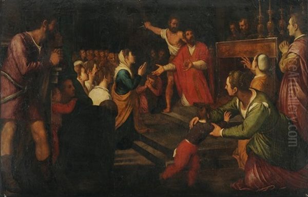 Das Martyrium Oil Painting by Jacopo Palma il Giovane