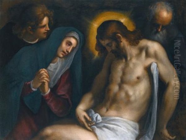 The Deposition Oil Painting by Jacopo Palma il Giovane