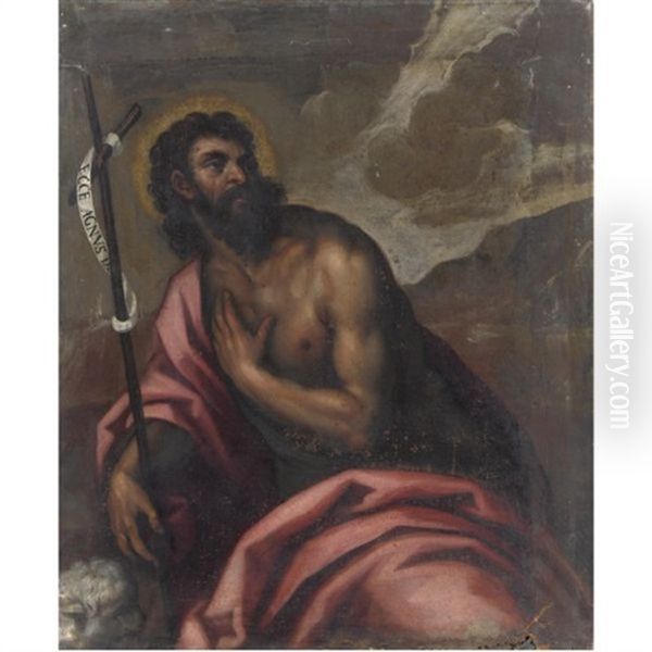 San Giovanni Battista Oil Painting by Jacopo Palma il Giovane