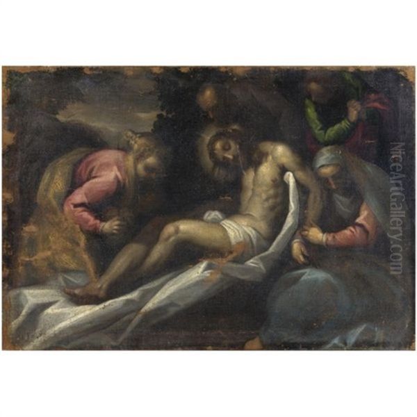 Il Pieta Oil Painting by Jacopo Palma il Giovane