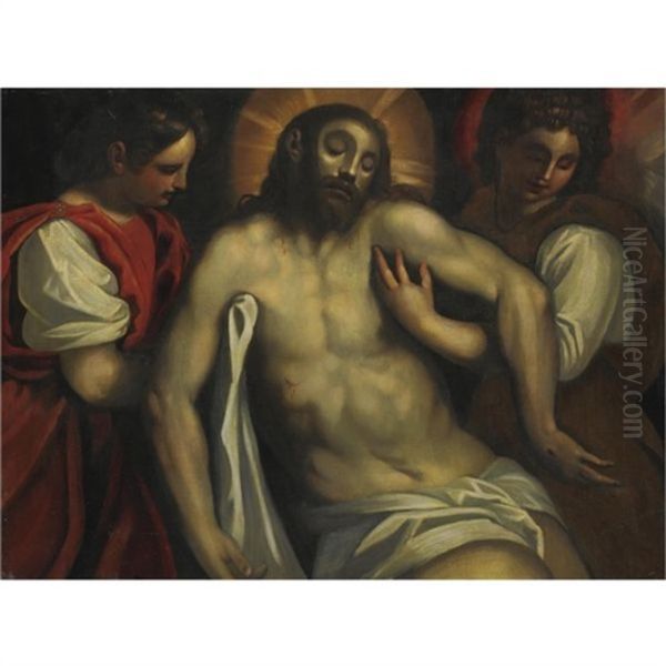 Deposizione Oil Painting by Jacopo Palma il Giovane