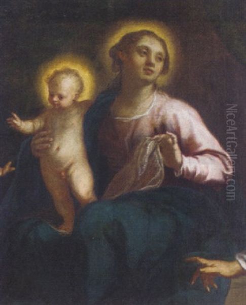 The Madonna And Child by Jacopo Palma il Giovane