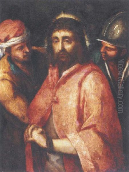 Ecce Homo Oil Painting by Jacopo Palma il Giovane