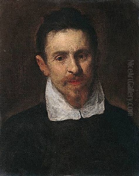 Portrait Of A Bearded Man, Head And Shoulders Oil Painting by Jacopo Palma il Giovane