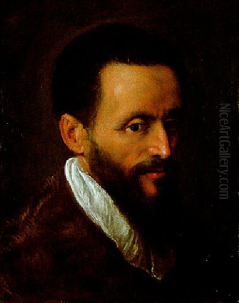 Portrat Eines Bartigen Mannes Oil Painting by Jacopo Palma il Giovane