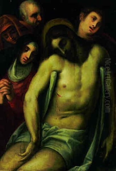 The Lamentation Oil Painting by Jacopo Palma il Giovane