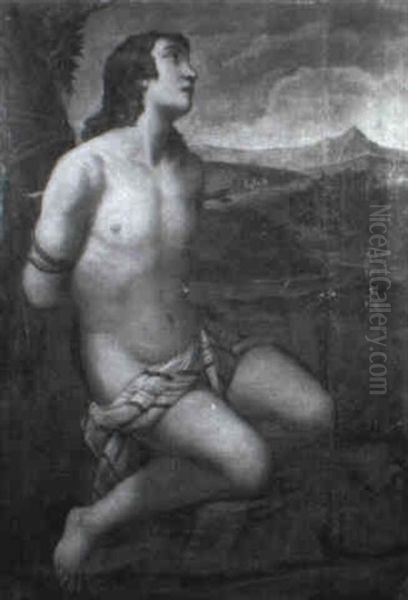 St. Sebastian Oil Painting by Jacopo Palma il Giovane