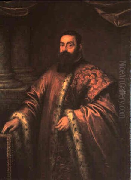 Ritratto Di Senatore Soranzo Oil Painting by Jacopo Palma il Giovane