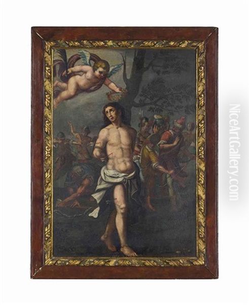 The Martyrdom Of Saint Sebastian Oil Painting by Jacopo Palma il Vecchio