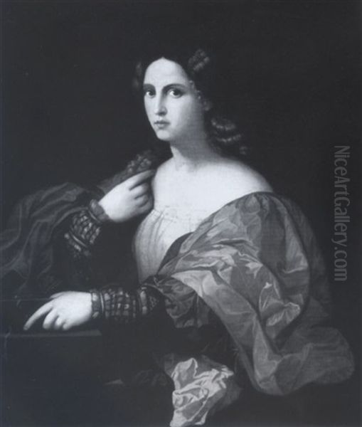 Portrait Of A Woman (la Bella) Oil Painting by Jacopo Palma il Vecchio