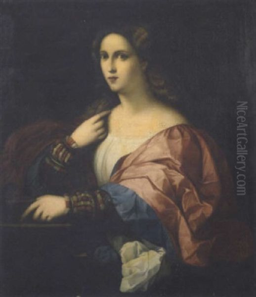 La Bella Oil Painting by Jacopo Palma il Vecchio