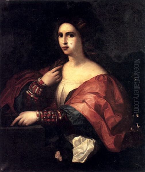 A Portrait Of A Lady by Jacopo Palma il Vecchio