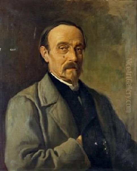 Retrato De Caballero Oil Painting by Vicente Palmaroli y Gonzales