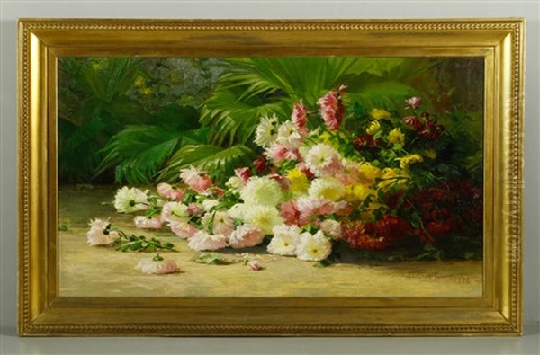 Floral Still Life Oil Painting by Adelaide Palmer