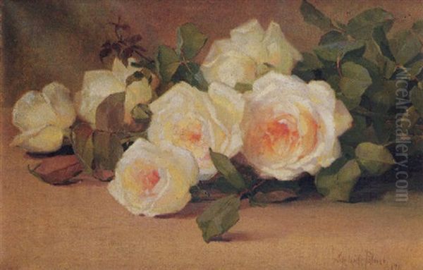 President Carnot Roses Oil Painting by Adelaide Palmer