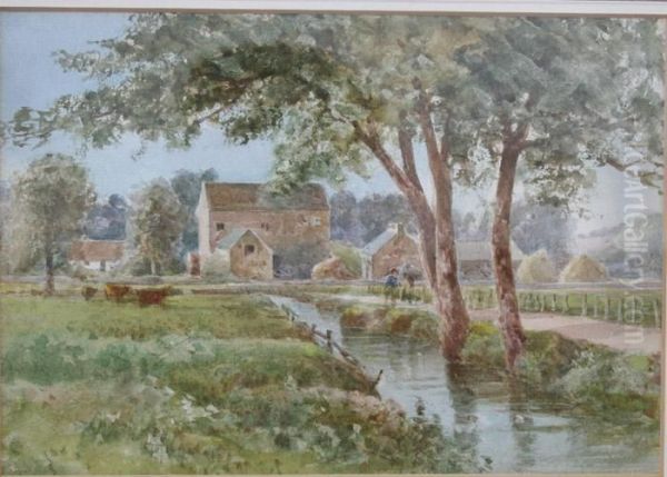 Ochiltree Mill On The Lugar Oil Painting by Charles Blatherwick