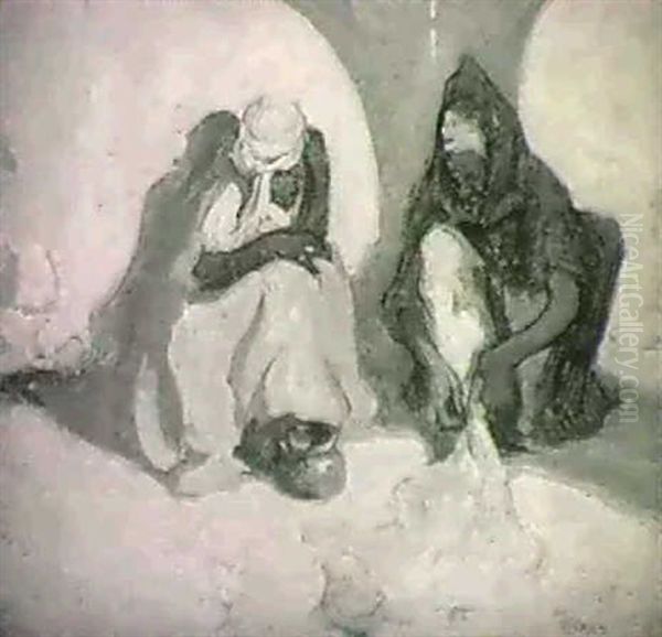 Tunisian Beggars by Alfred Palmer