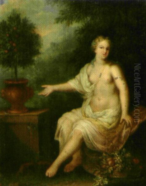 Jeune Femme Dans Un Paysage Oil Painting by James (Sir) Palmer