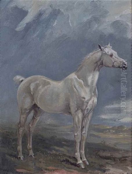 Hunter Gris Dans Un Paysage Oil Painting by James Lynwood Palmer