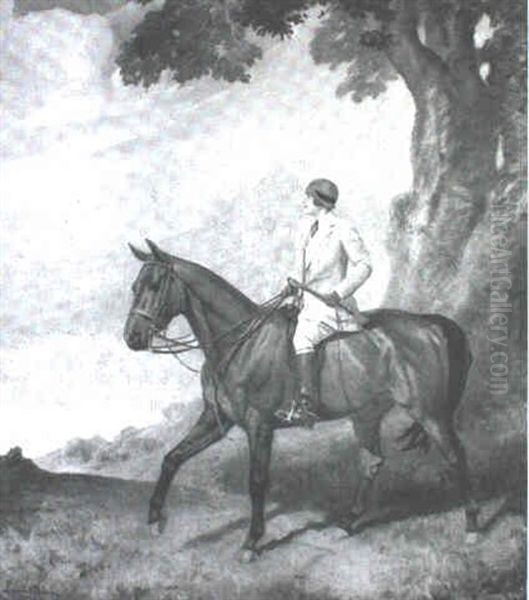 Fanny Herz On Her Hunter by James Lynwood Palmer