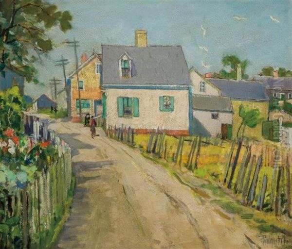 Backstreet, Provincetown Oil Painting by Pauline Palmer