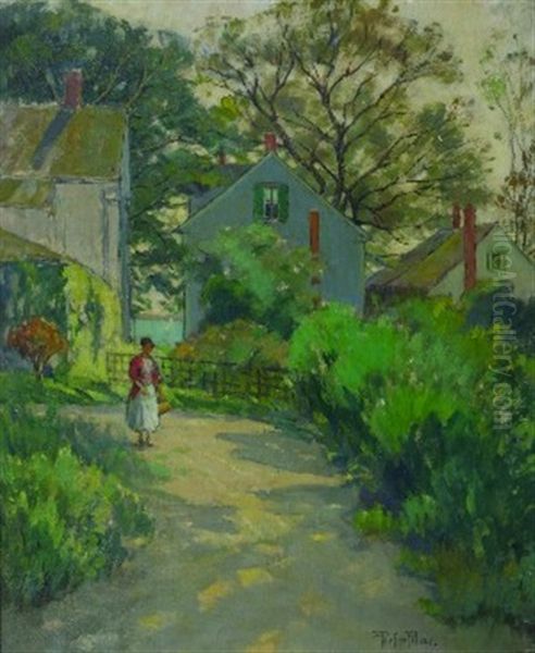 The Garden Oil Painting by Pauline Palmer