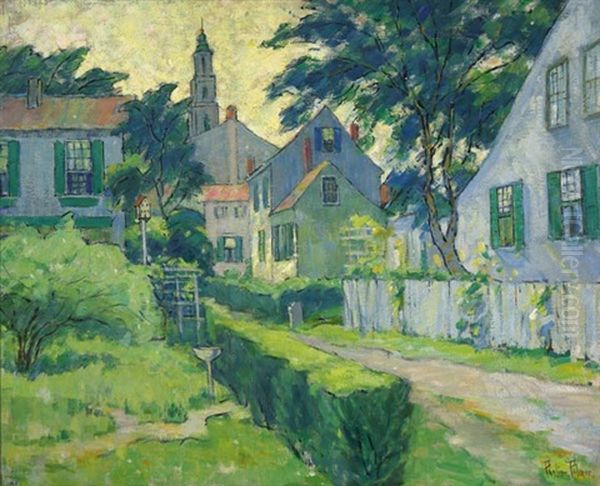 Our Lane, Provincetown Oil Painting by Pauline Palmer