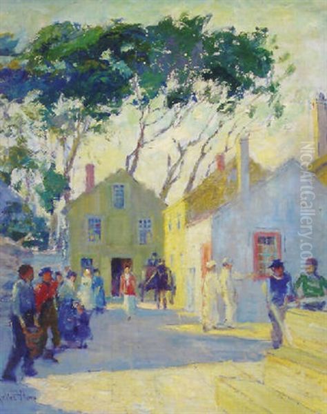 A Sunny Day Oil Painting by Pauline Palmer