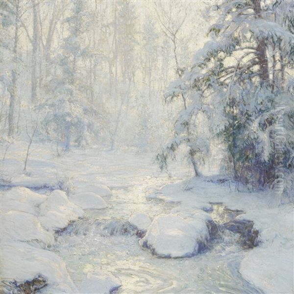 Sunlight On December Snow Oil Painting by Walter Launt Palmer