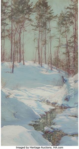 An Early Snow Oil Painting by Walter Launt Palmer