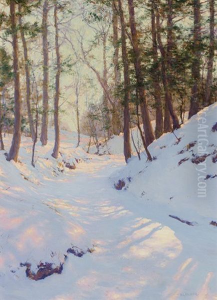 Winter Shadows Oil Painting by Walter Launt Palmer