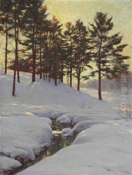 Sun Behind The Pines Oil Painting by Walter Launt Palmer