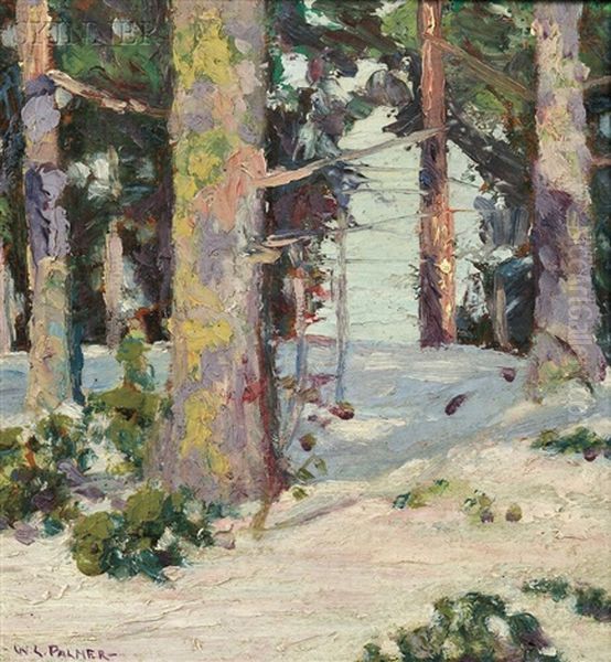 Trees In Winter Oil Painting by Walter Launt Palmer