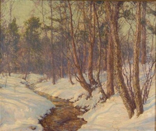 The Upland Stream Oil Painting by Walter Launt Palmer