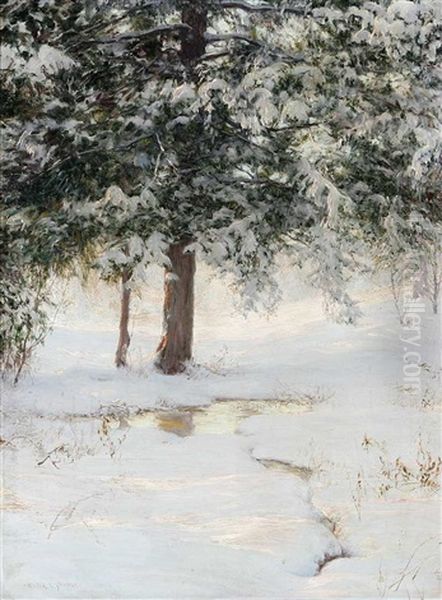 The Hemlocks Oil Painting by Walter Launt Palmer