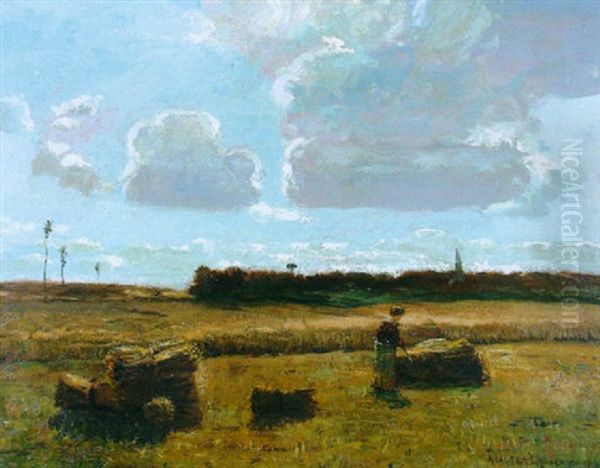 Wheatfields At Chantilly Oil Painting by Walter Launt Palmer