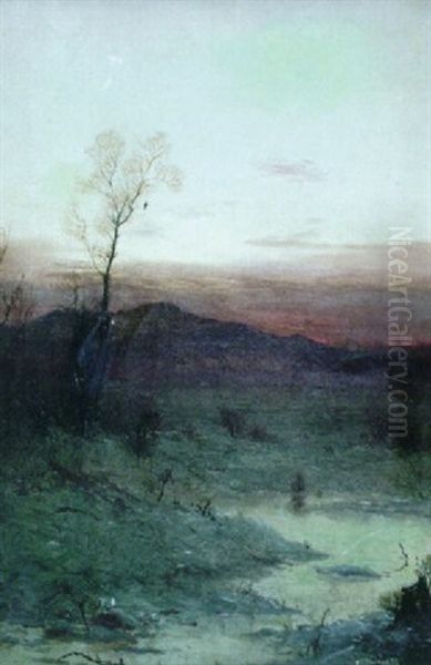 Landscape At Dusk Oil Painting by Walter Launt Palmer