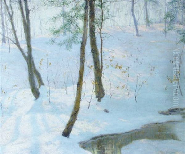 Beech Leaves Oil Painting by Walter Launt Palmer